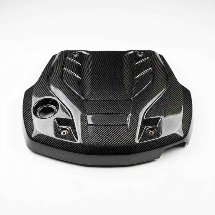 Cubierta de motor de fibra de carbono